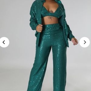 Emerald 💚 3 piece Pants Set